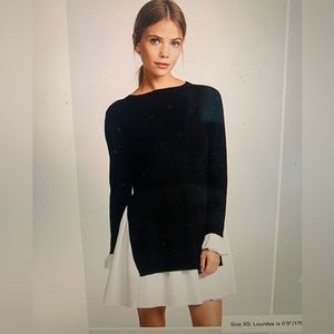 English Factory knit combo dress